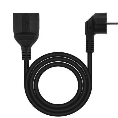 Nanocable Cable de Alimentación Alargador Schuko Negro 2 m Nanocable Cable de Alimentación Alargador Schuko Negro 2 m